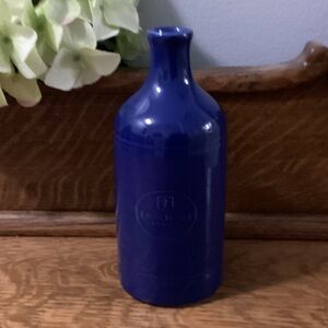 Emile Henry France Williams Sonoma Stoneware 7” Blue Vase